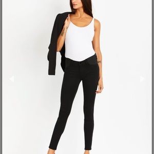 J Brand Mama J Maternity Jeans in “Seriously Black”, size 27